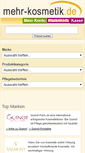Mobile Screenshot of mehr-kosmetik-shop.de