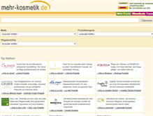Tablet Screenshot of mehr-kosmetik-shop.de